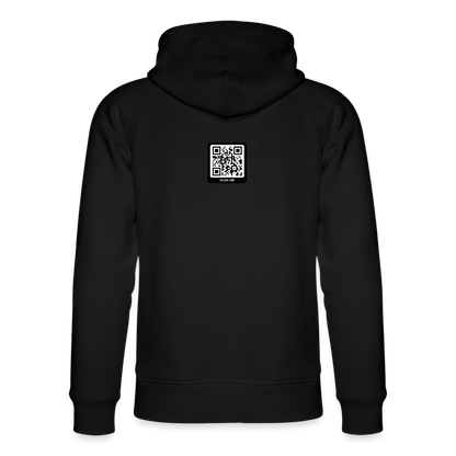 Männer Bio-Hoodie Black "widerspenstig" - Schwarz